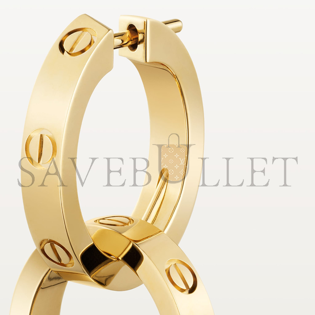 CARTIER LOVE YELLOW GOLD EARRINGS B8301499